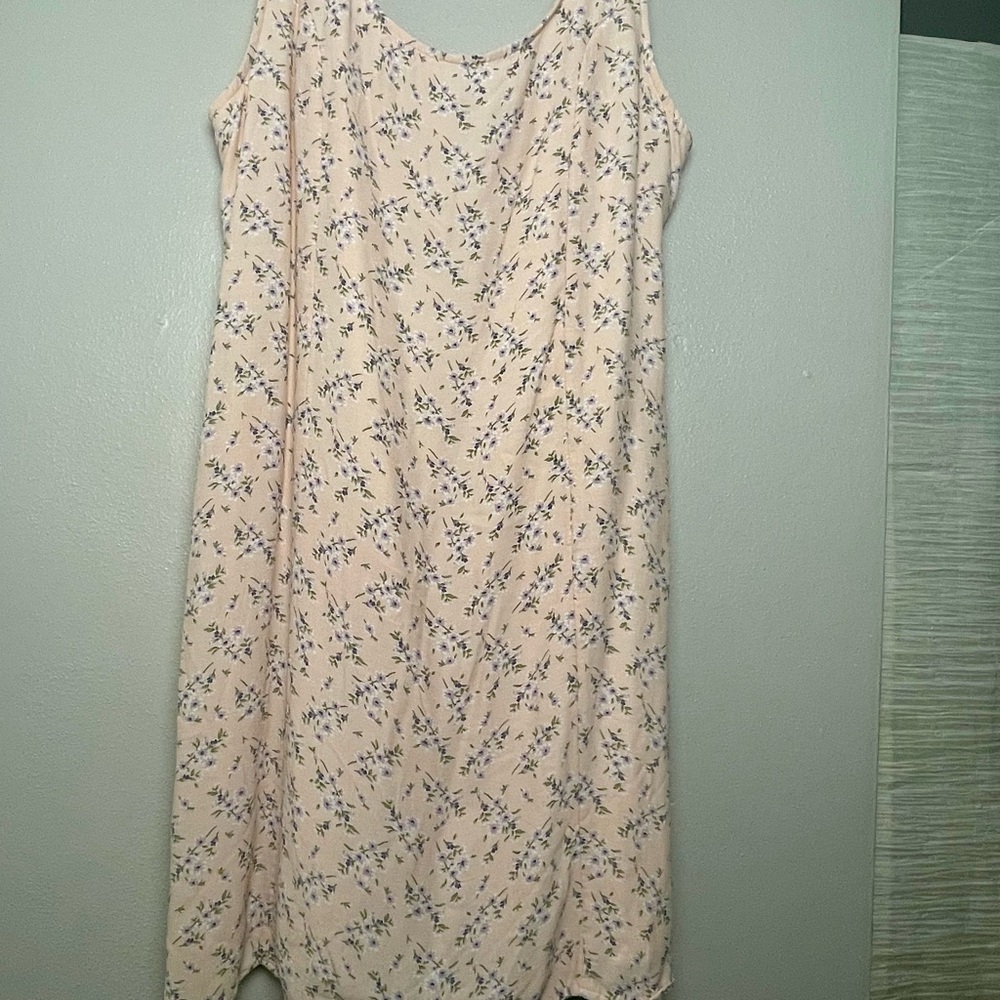 American Eagle Pink Floral Dress size large - Picture 14 of 15